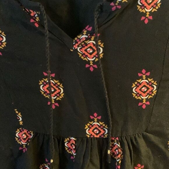 Pre Owned Women’s Old Navy Blouse Sz Med Southwest Vibe Casual Comfort Style - Picture 4 of 9